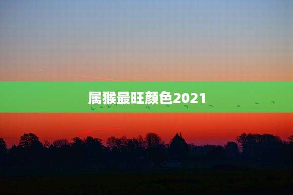 属猴最旺颜色2021
