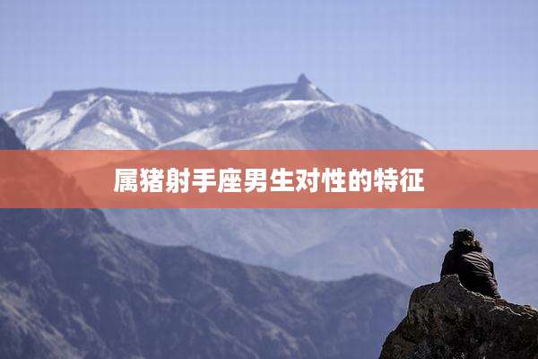 属猪射手座男生对性的特征