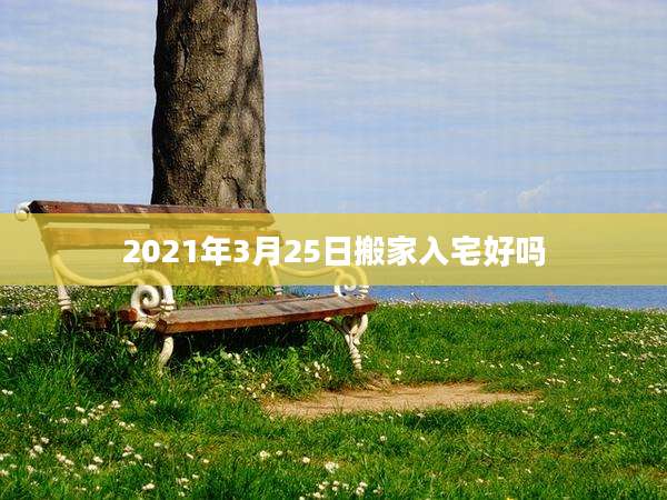 2021年3月25日搬家入宅好吗