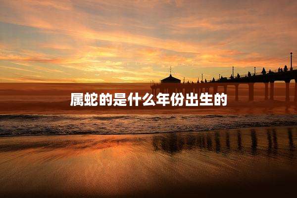 属蛇的是什么年份出生的