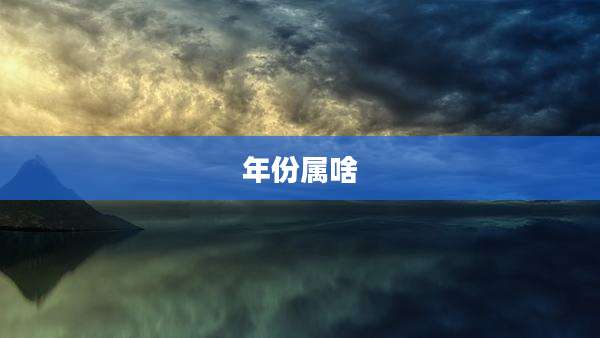 年份属啥