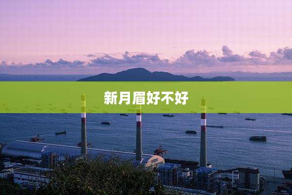 新月眉好不好