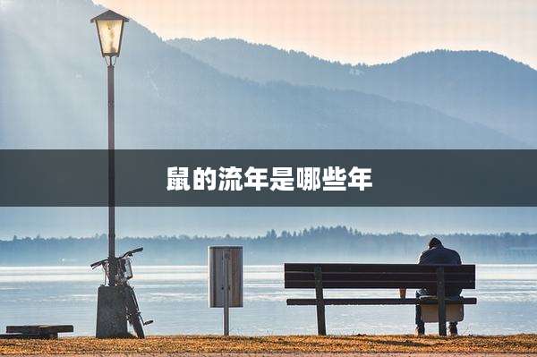 鼠的流年是哪些年