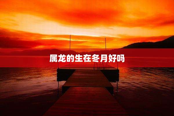属龙的生在冬月好吗