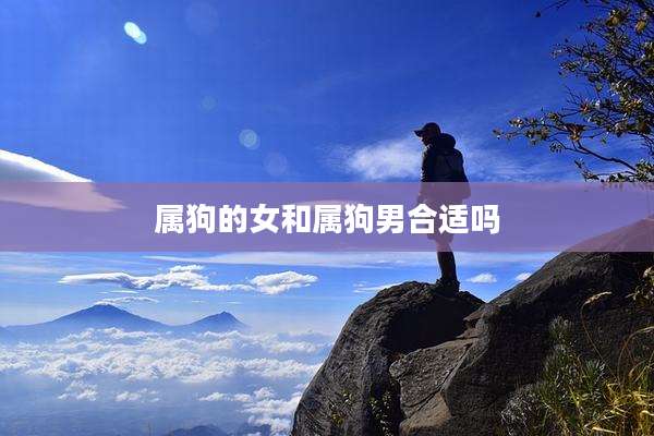 属狗的女和属狗男合适吗