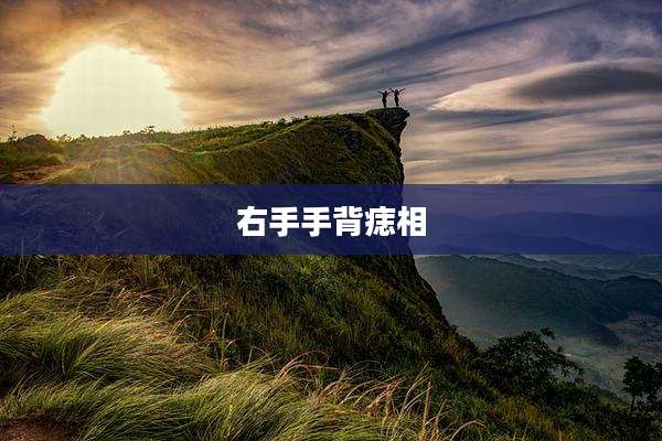 右手手背痣相