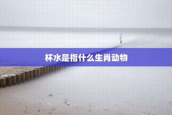 杯水是指什么生肖动物