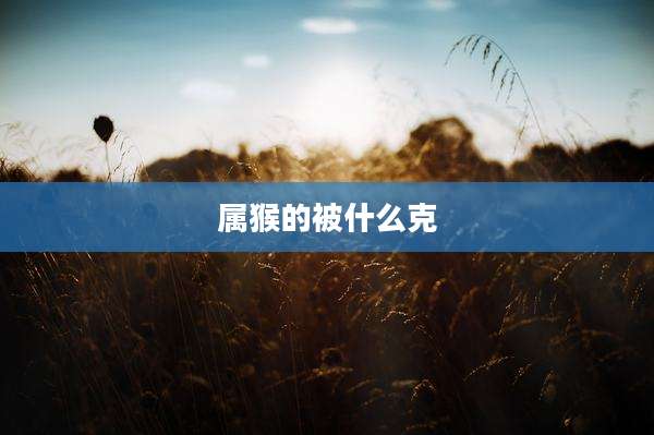 属猴的被什么克