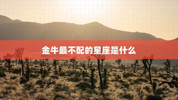 金牛最不配的星座是什么