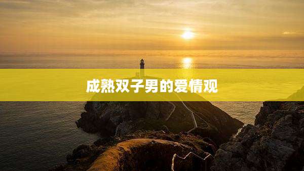 成熟双子男的爱情观