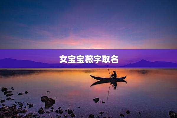 女宝宝薇字取名