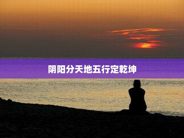 阴阳分天地五行定乾坤