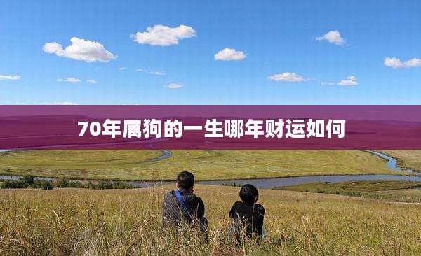 70年属狗的一生哪年财运如何