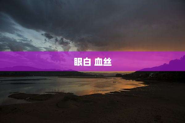 眼白 血丝