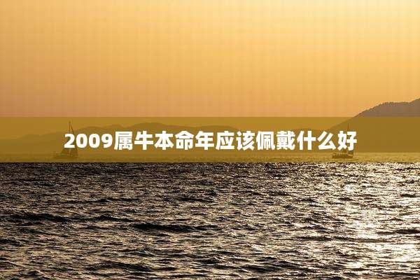 2009属牛本命年应该佩戴什么好