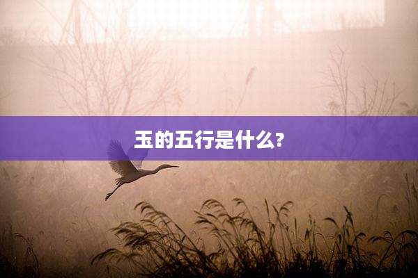 玉的五行是什么?