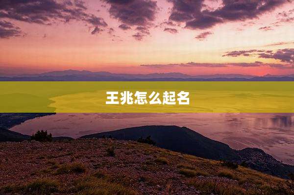 王兆怎么起名