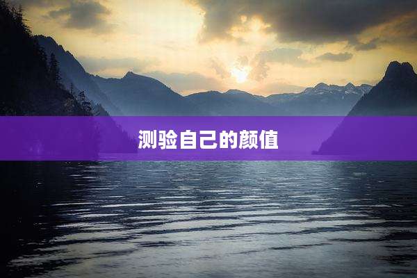 测验自己的颜值