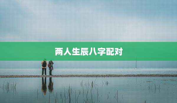 两人生辰八字配对