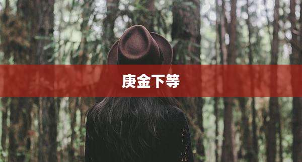 庚金下等