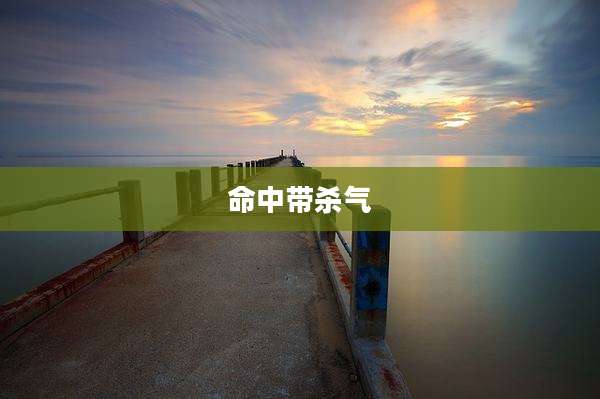命中带杀气
