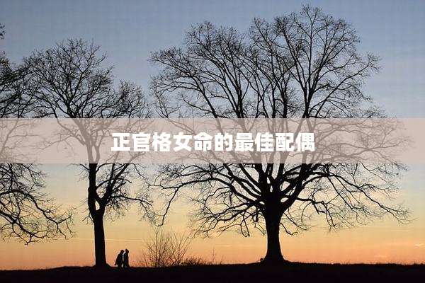 正官格女命的最佳配偶