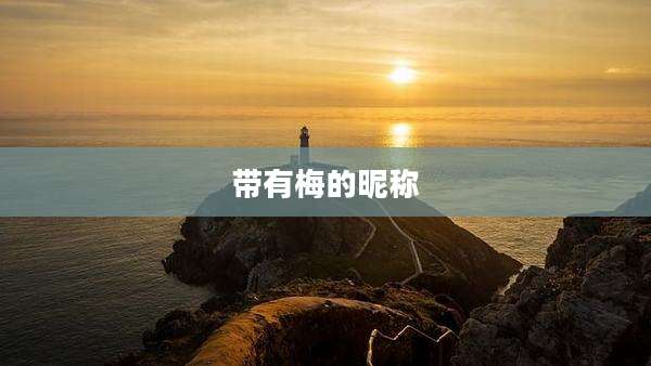 带有梅的昵称