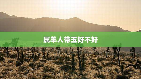 属羊人带玉好不好