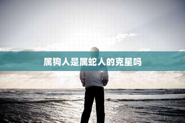 属狗人是属蛇人的克星吗