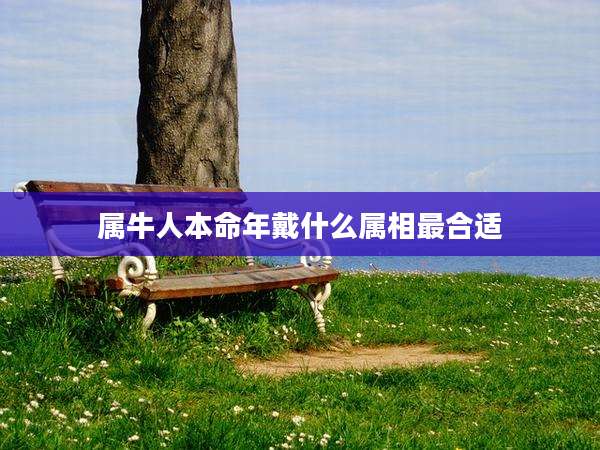属牛人本命年戴什么属相最合适