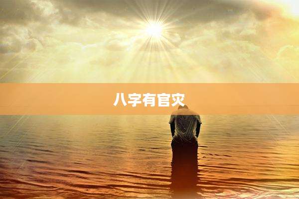 八字有官灾