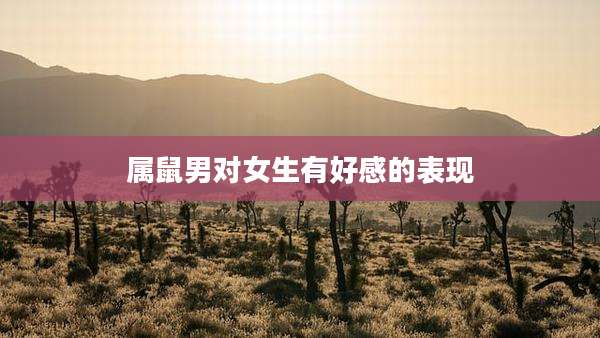 属鼠男对女生有好感的表现