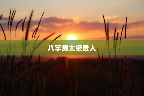 八字测太极贵人