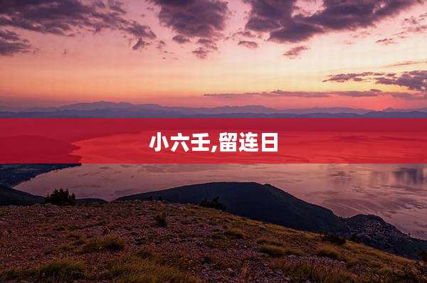 小六壬,留连日