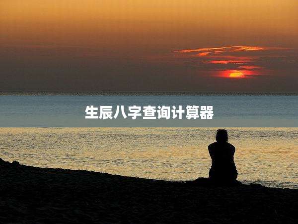 生辰八字查询计算器