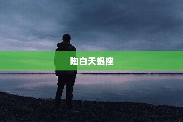 陶白天蝎座