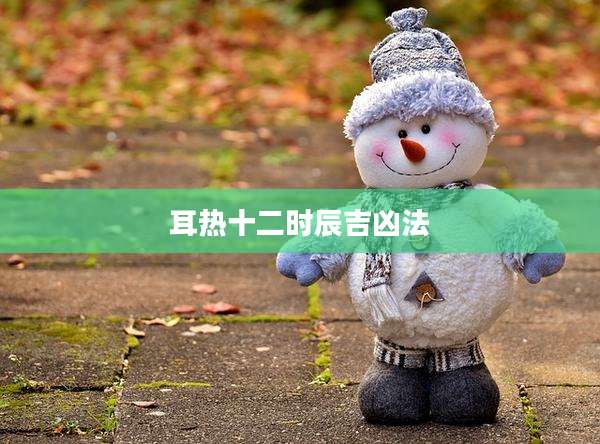 耳热十二时辰吉凶法