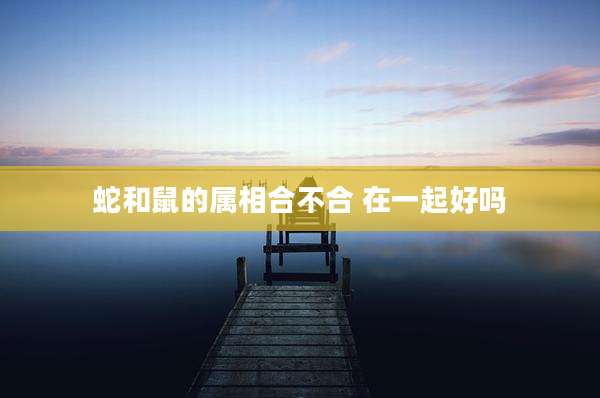 蛇和鼠的属相合不合 在一起好吗