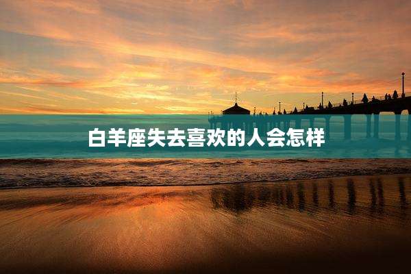 白羊座失去喜欢的人会怎样