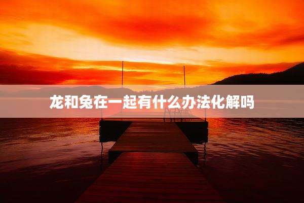 龙和兔在一起有什么办法化解吗