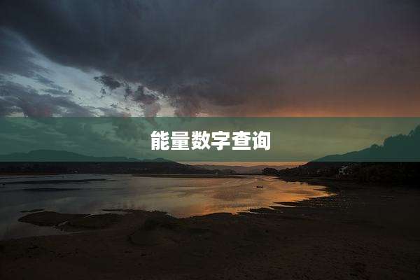 能量数字查询