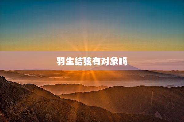 羽生结弦有对象吗