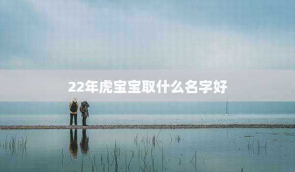 22年虎宝宝取什么名字好