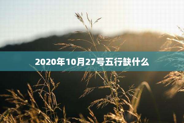 2020年10月27号五行缺什么