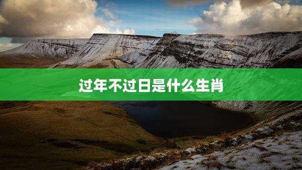 过年不过日是什么生肖