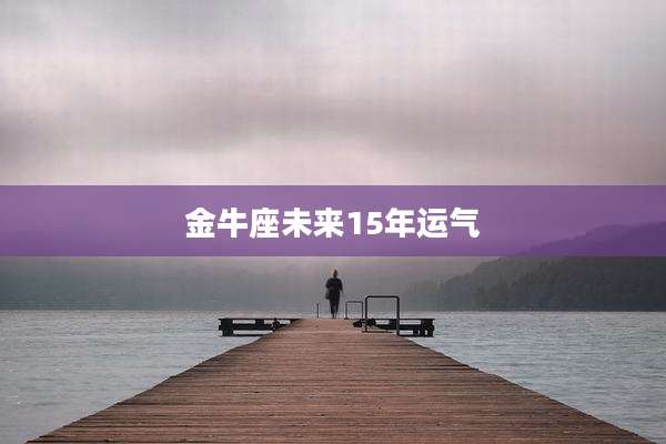 金牛座未来15年运气