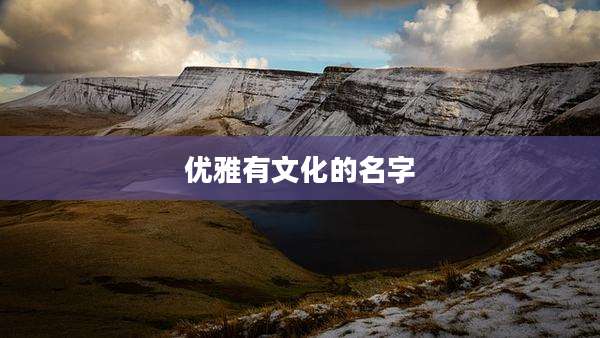 优雅有文化的名字