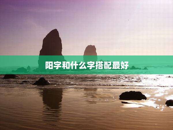 阳字和什么字搭配最好