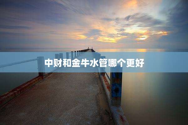 中财和金牛水管哪个更好