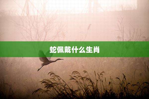 蛇佩戴什么生肖